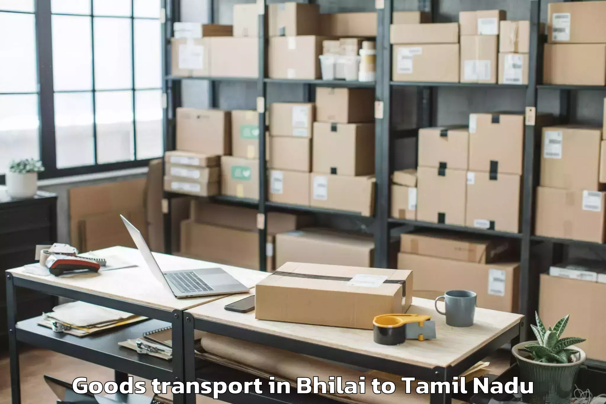 Discover Bhilai to Cholapuram Goods Transport